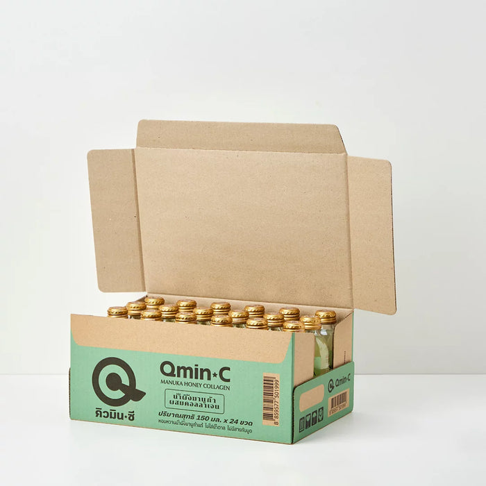 QminC - Manuka Honey Collagen (150 ml × 24 )   |(150 ml × 24 ) عصير عسل المانوكا