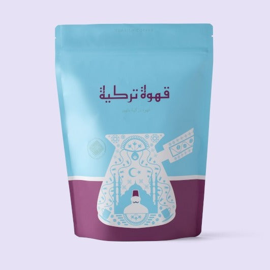 عزبة - قهوة تركية بالهيل 500 جرام | Azba - Turkish coffee 500 g