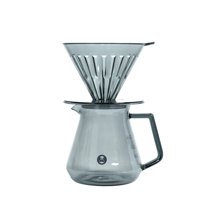TIMEMORE - Crystal Eye Brewer Set PCTG Black 01 360 ml | 01 تايم مور - طقم التقطير كريستال آي اسود شفاف 360 مل