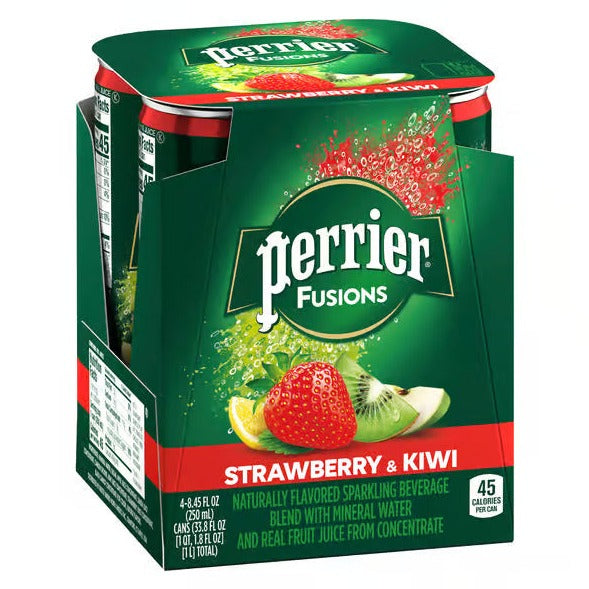PERRIER - Strawberry & Kiwi Flavored Juice 4 X 250 ml  |  بيريه - عصير بنكهة الفراولة والكيوي