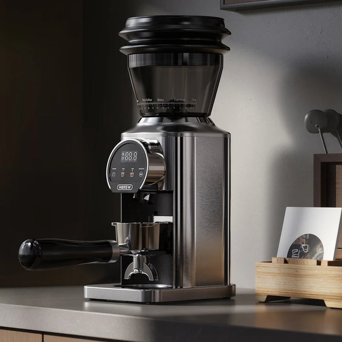 HiBrew - HiBREW G3 Plus Electric Coffee Grinder with 31-Level Adjustment,& Touchscreen Control  180W. -Silver