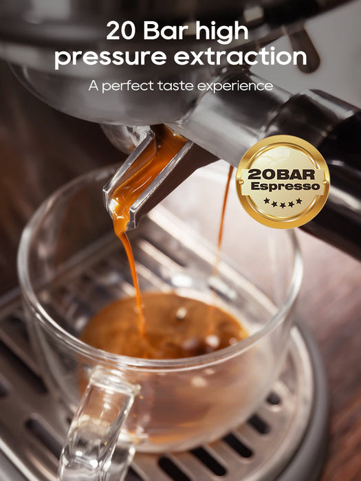 HiBREW Semi-Automatic Espresso Machine – 20 Bar – H10B – Silver