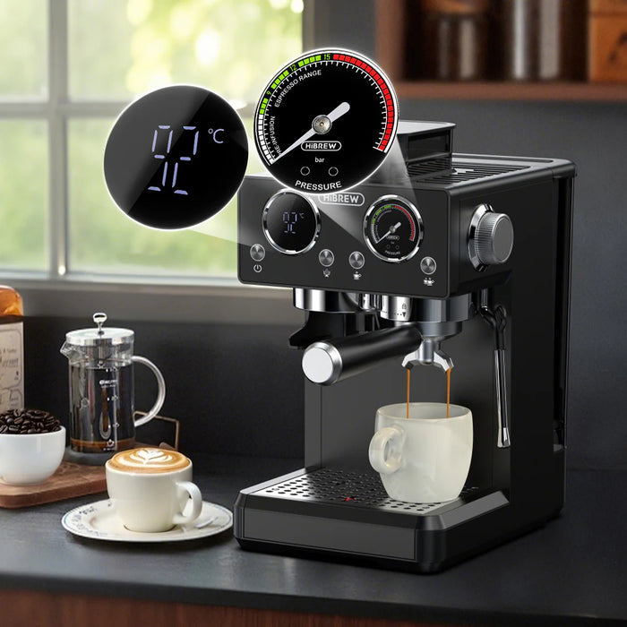 HiBREW H20 Espresso Machine with Built-in Grinder 1.8L 20 bar 1350W