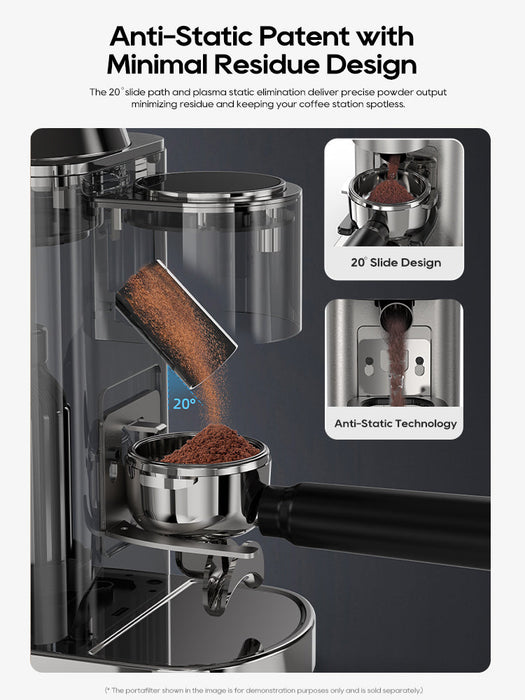 HiBREW G7 – Automatic Coffee Grinder-sliver | فضي-HiBREW G7 – مطحنة قهوة كهربائية أوتوماتيكية