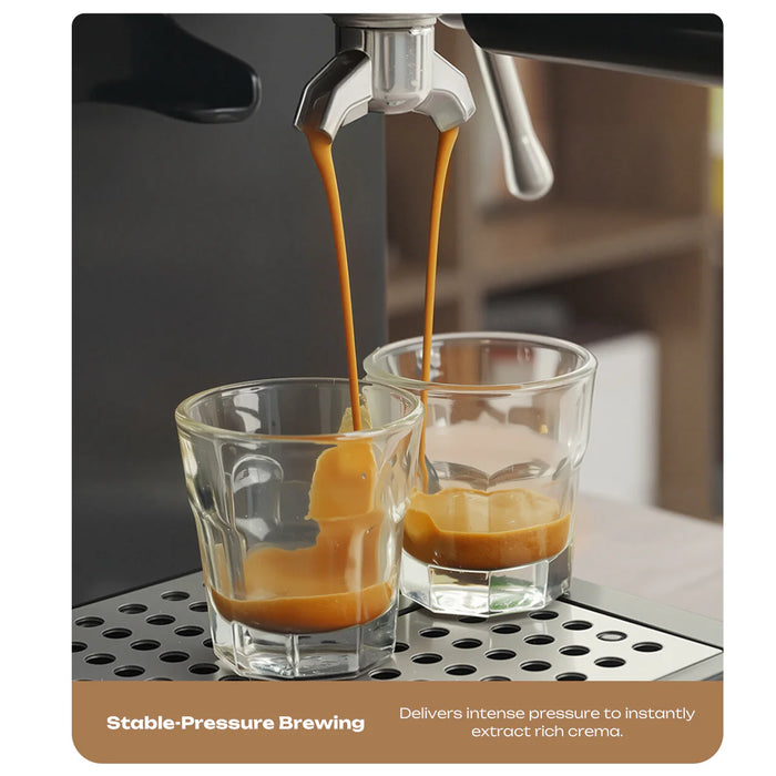 HiBREW H20 Espresso Machine with Built-in Grinder 1.8L 20 bar 1350W