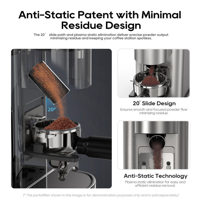 HiBREW G7 – Automatic Coffee Grinder-sliver | فضي-HiBREW G7 – مطحنة قهوة كهربائية أوتوماتيكية