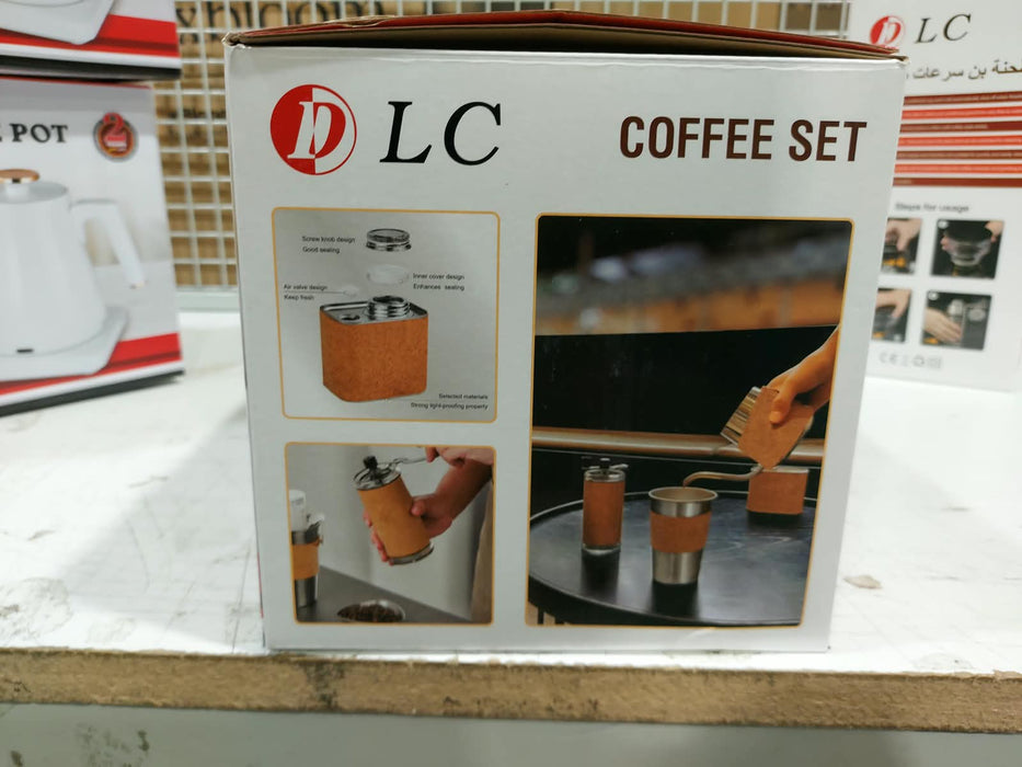 DLC Specialty Coffee Brewing Set with Carrying Case – 8-Piece V60 Pour-Over Kit