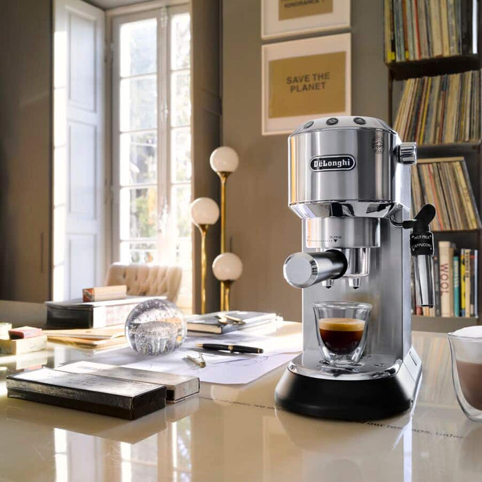 DeLonghi Dedica Pump Deluxe Espresso Silver Kaif