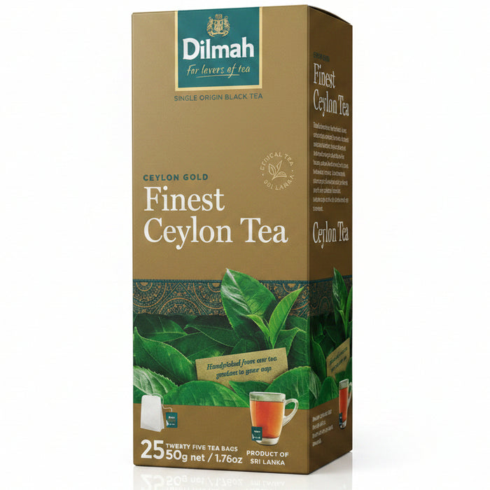 Dilmah Ceylon Gold Tea Bags – 25 Tea Bags × 2 g | شاي ديلما سيلان جولد – 25 كيس شاي × 2 جم