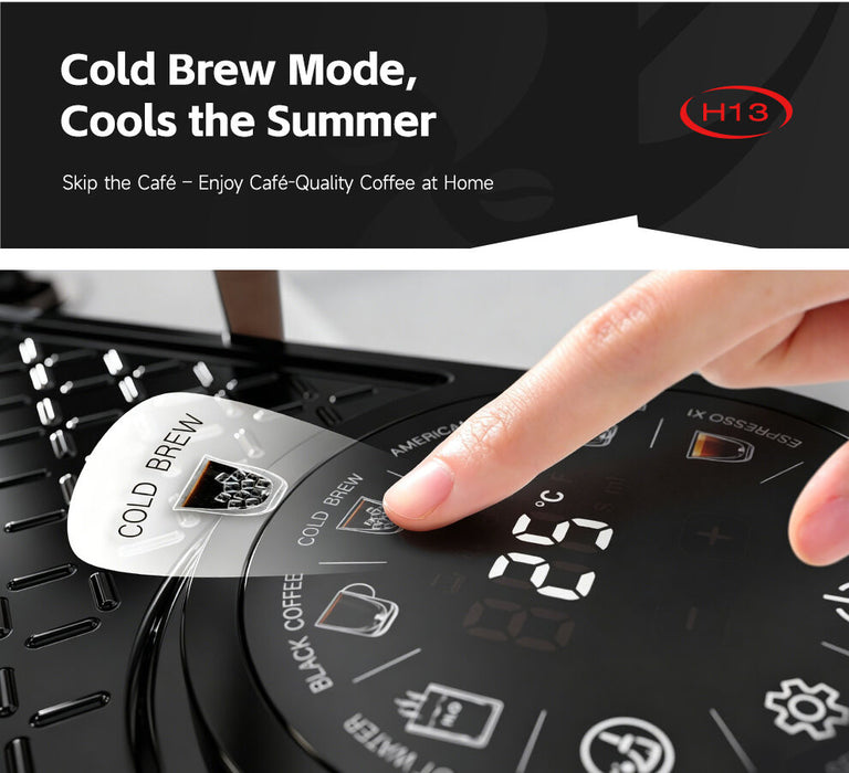 HIBREW - Dual Boiler Espresso Machine – H13 (Black)