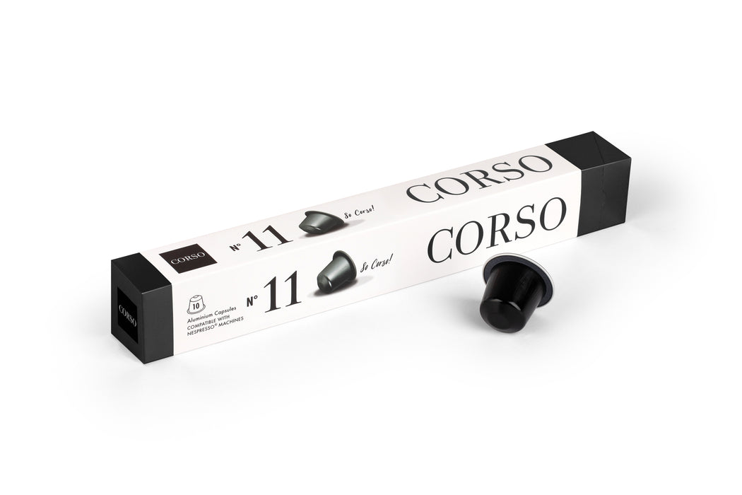 CORSO - 11 Black Nespresso® Compatible Aluminum Capsule