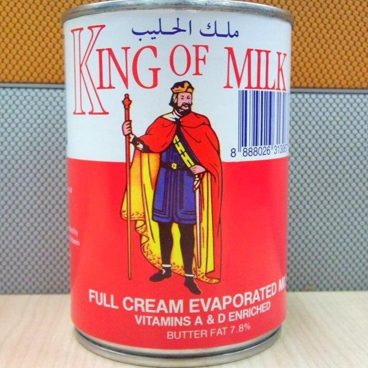 ملك الحليب حليب مبخر كامل390×6  جرام  | King of Milk Full Cream Evaporated Milk 390 x 6g