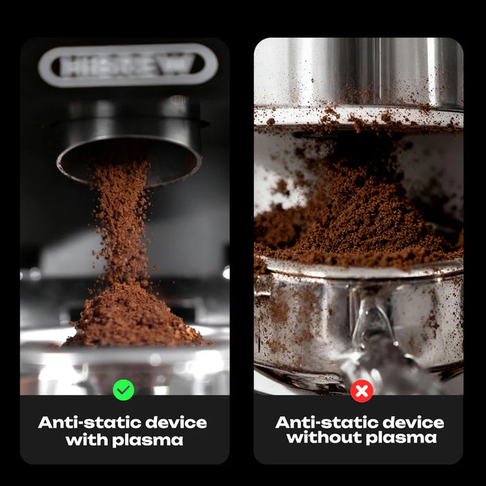 HiBrew - HiBREW G3 Plus Electric Coffee Grinder with 31-Level Adjustment,& Touchscreen Control  180W. -Silver