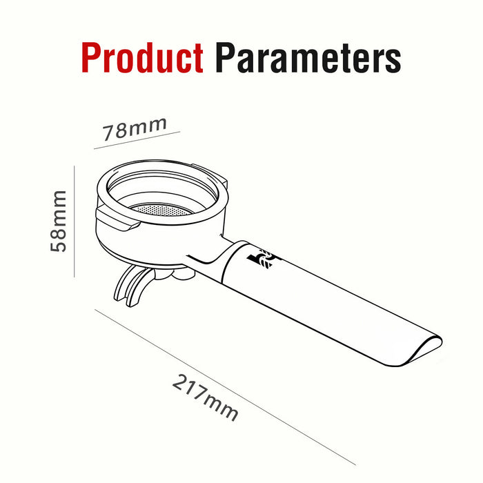 HiBREW Magician 2 in 1 Dual - ear portafilter for h21 espresso machine (58mm)
