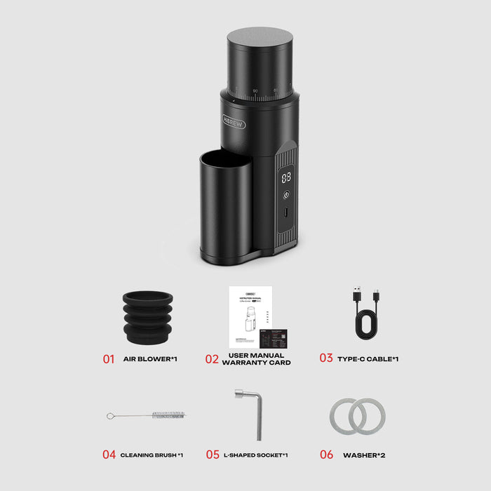 HiBREW G5mini – Wireless Portable Coffee Grinder | HiBREW G5mini – مطحنة قهوة كهربائية لاسلكية محمولة