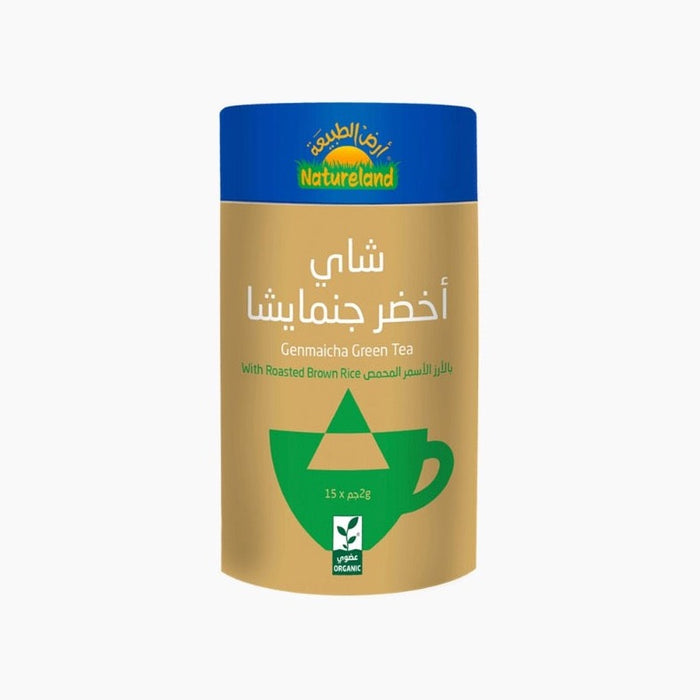 Nature land - Genmaicha green Tea 15 Pyramid Bags