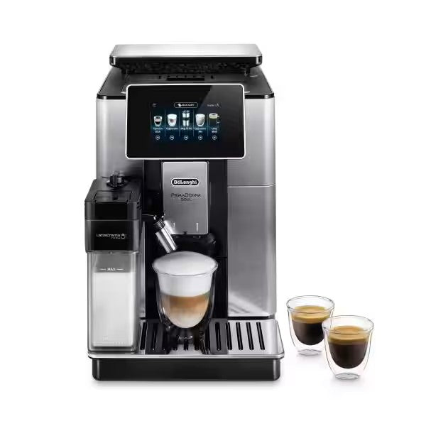 DeLonghi - PrimaDonna Soul One Connected Touch Bean to Cup coffee machine - Metal & Black