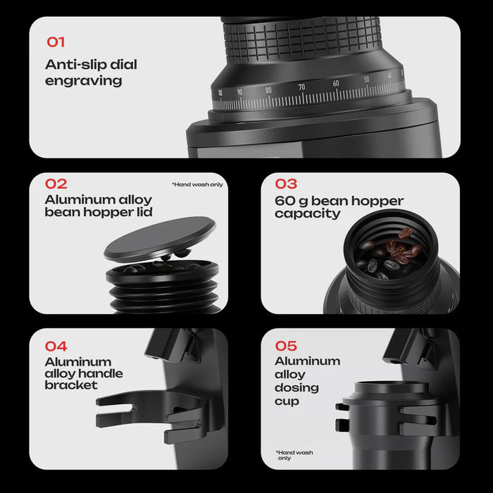 HiBrew – G64 Stepless Professional Coffee Grinder | هايبرو - مطحنة قهوة احترافية