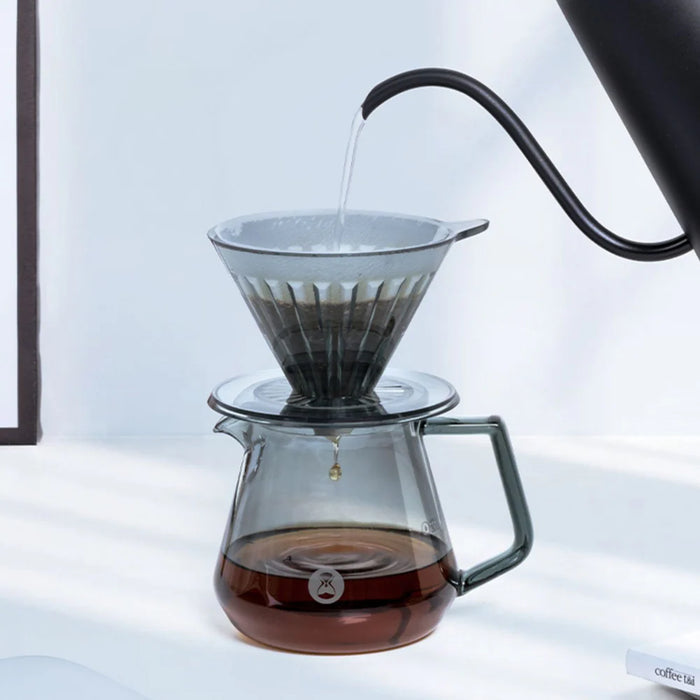 Timemore - Coffee Server 600 ml Transparent Black | تايم مور - سيرفر القهوة 600 مل أسود شفاف