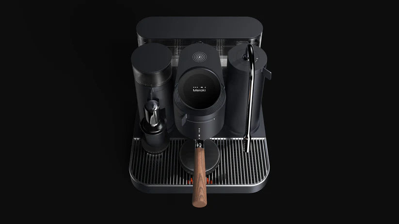 Meraki Meraki Commercial Dual Boiler Espresso Machine with Integrated Grinder & Smart Touchscreen - Black