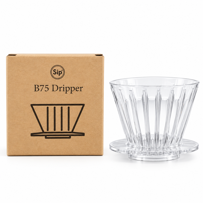 sip - Crystal B75 Dripper – Clear |   سيب -قمع كريستال B75 شفاف
