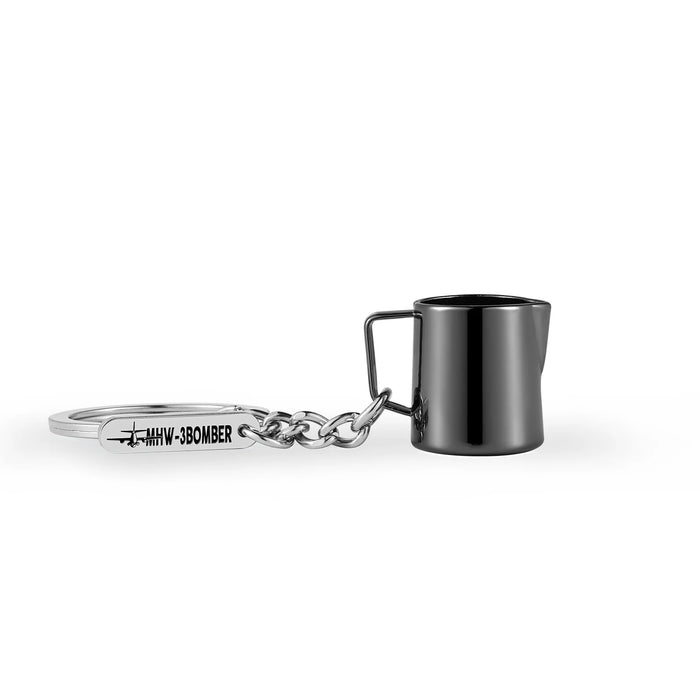 3Bomber - 5.0 Milk Pitcher Key Chain Grey