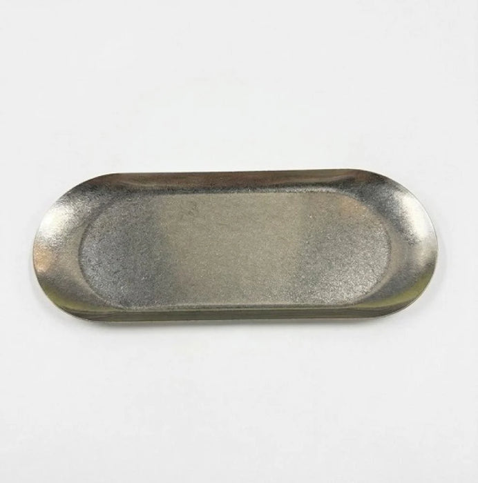 Small 26*10.5 stainless steel plate | صحن ستيل 26*10.5 صغير