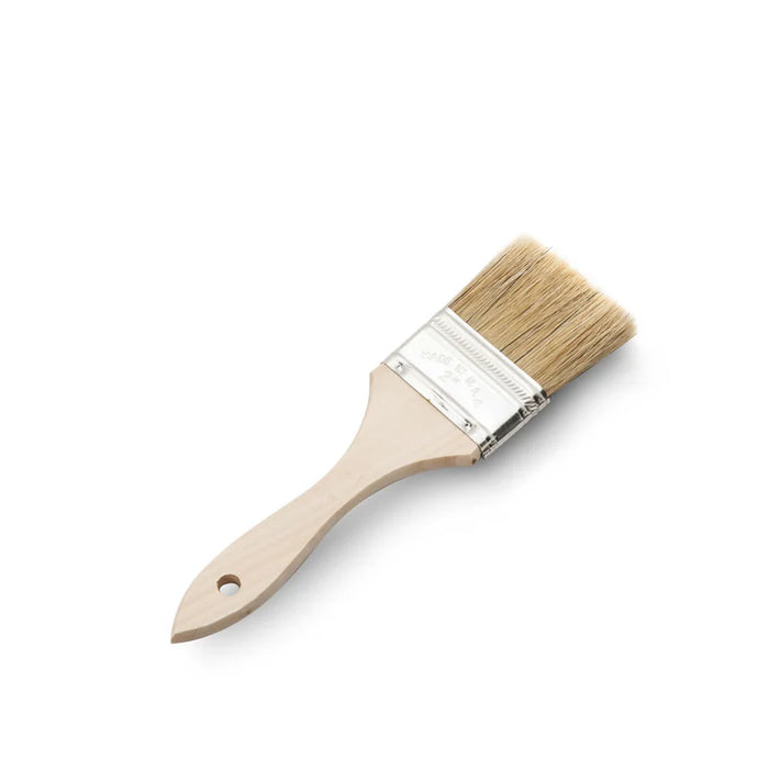 Krome -  3″ Wide Flat Brush with Natural Bristle and Wooden Handle