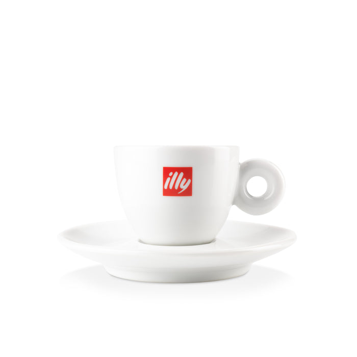 illy - Logo Espresso Cup with Saucer 80ml