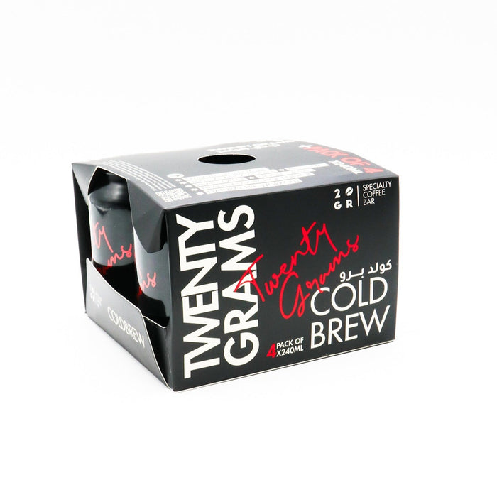 20 Grams  - COLD BREW COFFEE 4 X 240 ML  | توينتي جرامز  -  كولد برو  4 × 250 مل