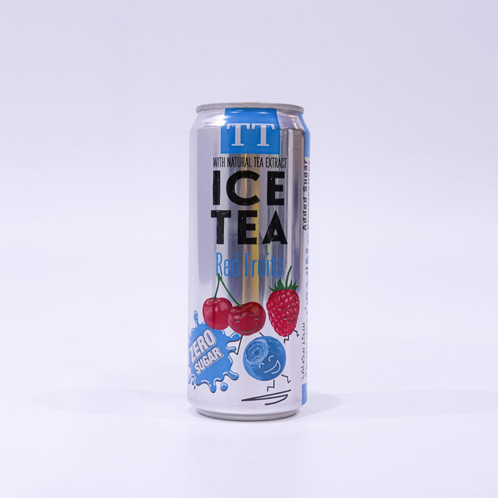 Tea Time - Red Fruits ice tea 330 ml Zero Sugar | تي تايم - شاي مثلج بالفواكه الحمراء 330 مل بدون سكر
