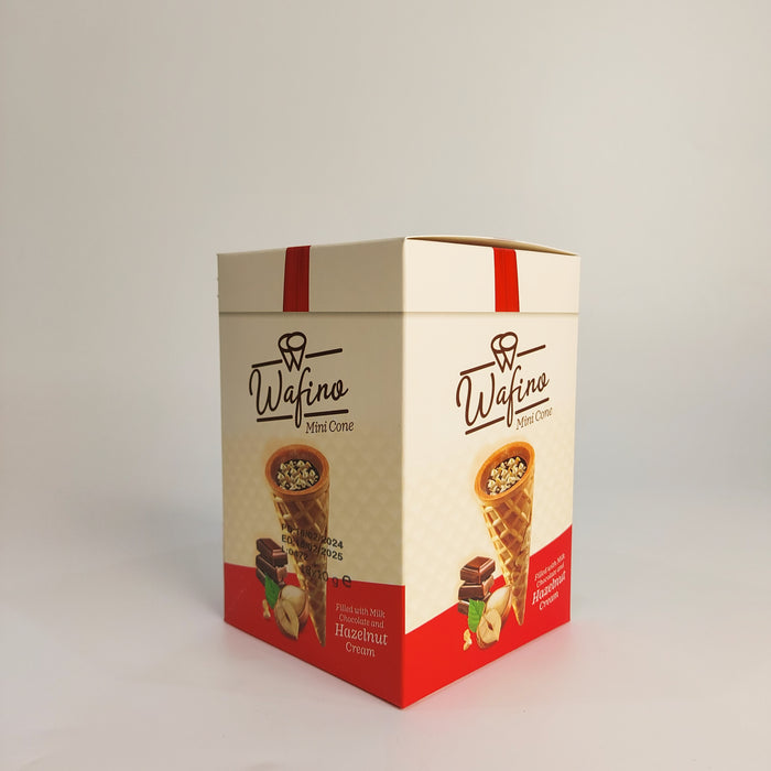 Wafino Mini Cone Filled with Milk Chocolate and Hazelnut Cream 18x10 g |