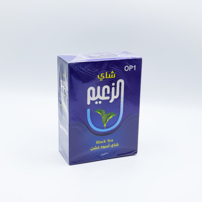 OP1 شاي الزعيم - شاي اسود خشن 250 جرام | Al Zaeem Tea - Coarse Black Tea 250 g OP1