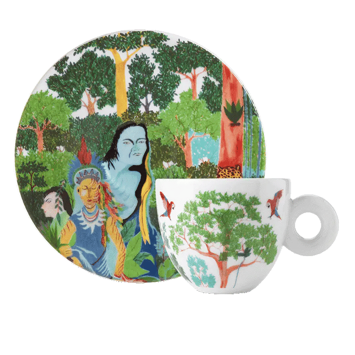 illy Art Collection | Foreigners Everywhere – Biennale Arte 2024 Limited Edition Cappuccino Cups Set of 2 (Mahku & Paula Nicho)