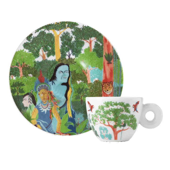 illy Art Collection | Foreigners Everywhere – Biennale Arte 2024 Limited Edition Espresso Cups Set of 2 (Mahku & Paula Nicho)