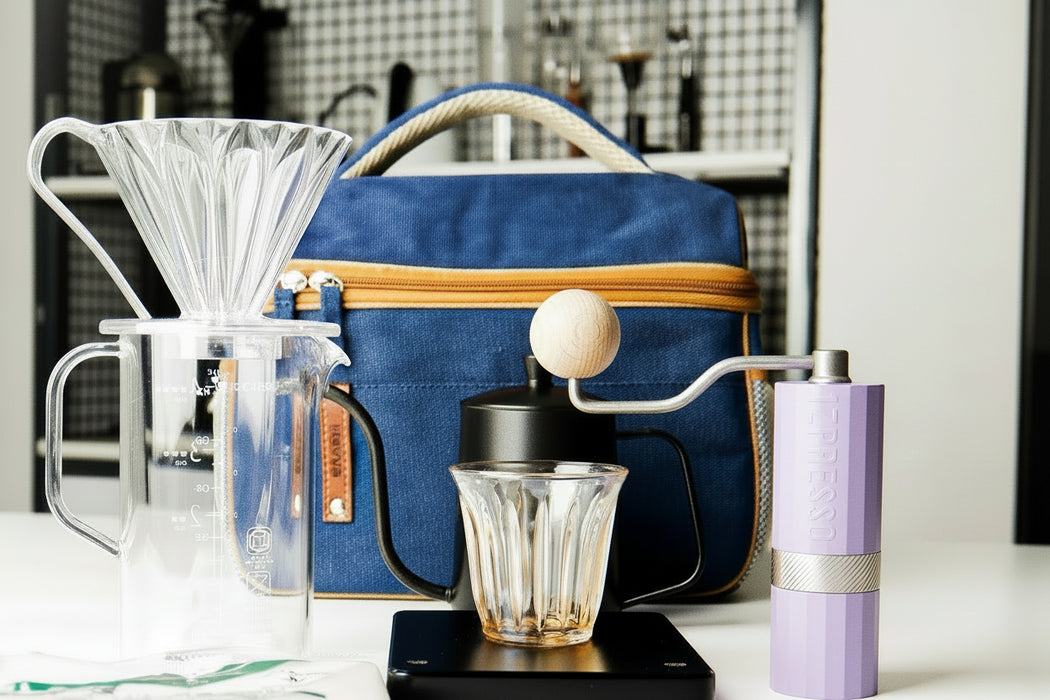 Hayya – Specialty V60 Tools Coffee Bag (Blue) | 08-Piece Premium Pour-Over Set