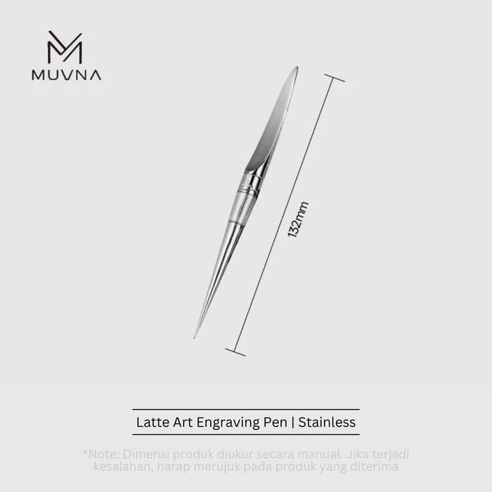 MUVNA Professional Stainless Steel Latte Art Needle Pen | قلم الرسم على القهوة MUVNA Latte Art Needle Pen – ستانلس ستيل
