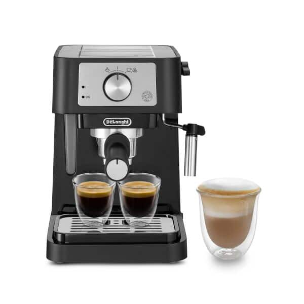 DeLonghi - Stilosa Manual espresso coffee machine - Black and Silver