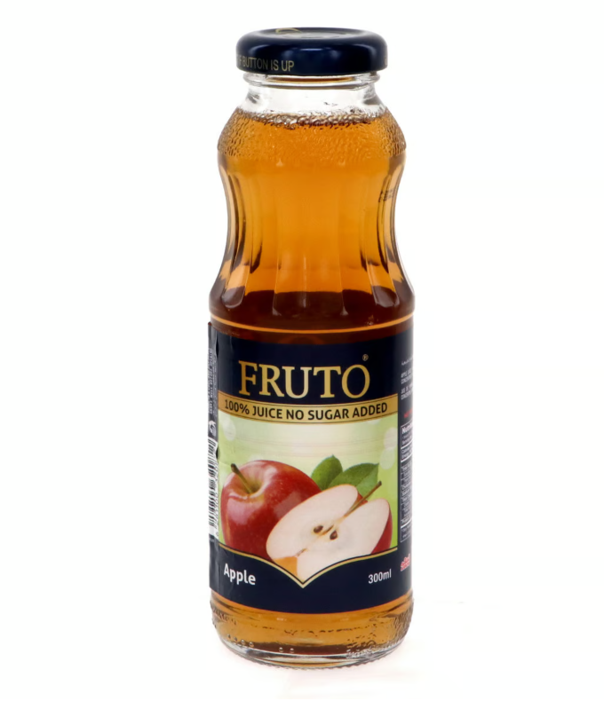 Fruto Apple Juice No Added Sugar 300ml | فروتو عصير تفاح بدون إضافة سكر 300 مل