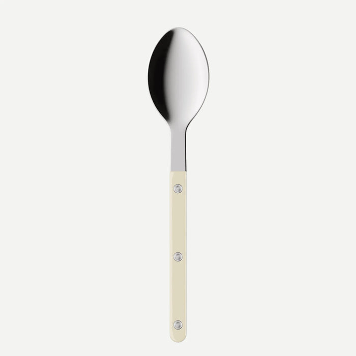 Sabre Bistrot Espresso Spoon – Shiny Silver with Ivory handle