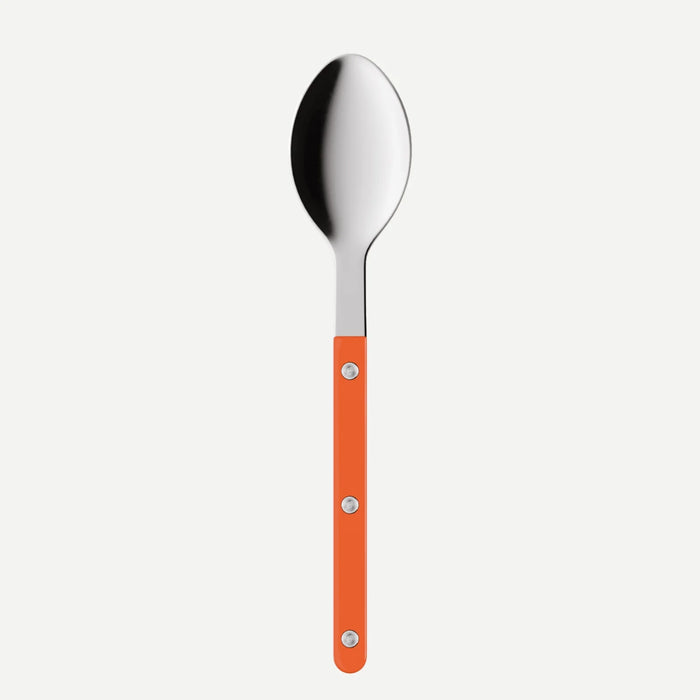 Sabre Bistrot Espresso Spoon – Shiny Silver with Orange handle