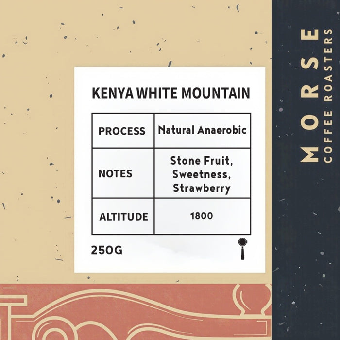 Morse Roastery – Kenya White Mountain Anaerobic Natural Espresso Coffee Beans (250g)