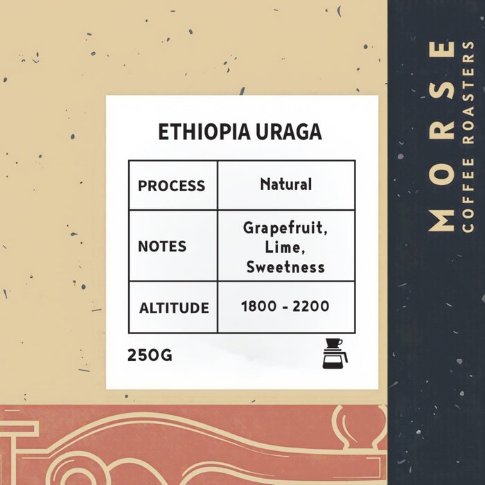 Morse Roastery – Ethiopia Uraga Natural Filter Coffee Beans (250g)