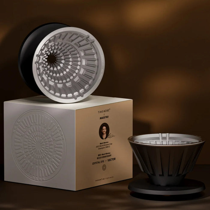 Time more - Crystal Eye VECTOR Dripper 01 – Stainless Steel | مقطر Time more Crystal Eye VECTOR 01 – ستانلس ستيل