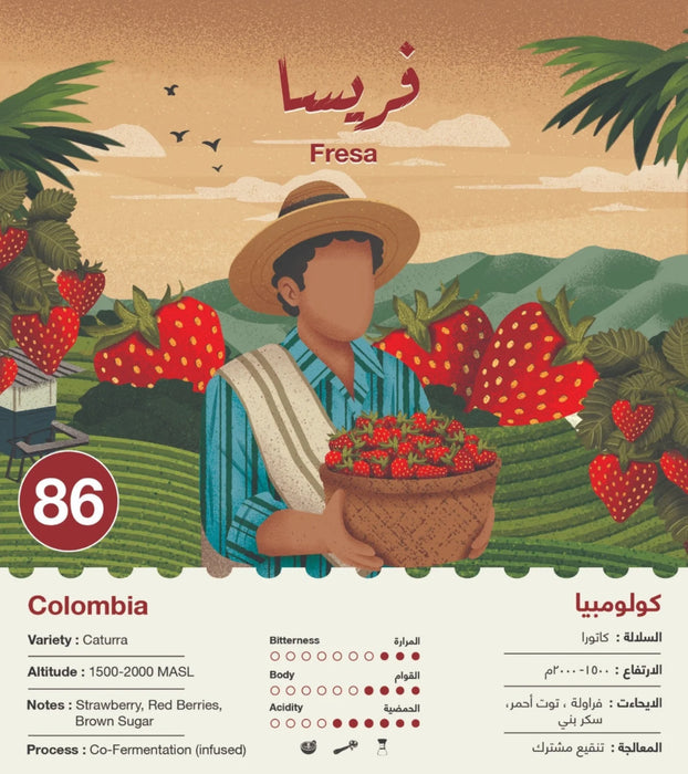 جبله - فريسا كولومبيا 250 غرام لتحضير الإسبريسو والفلتر