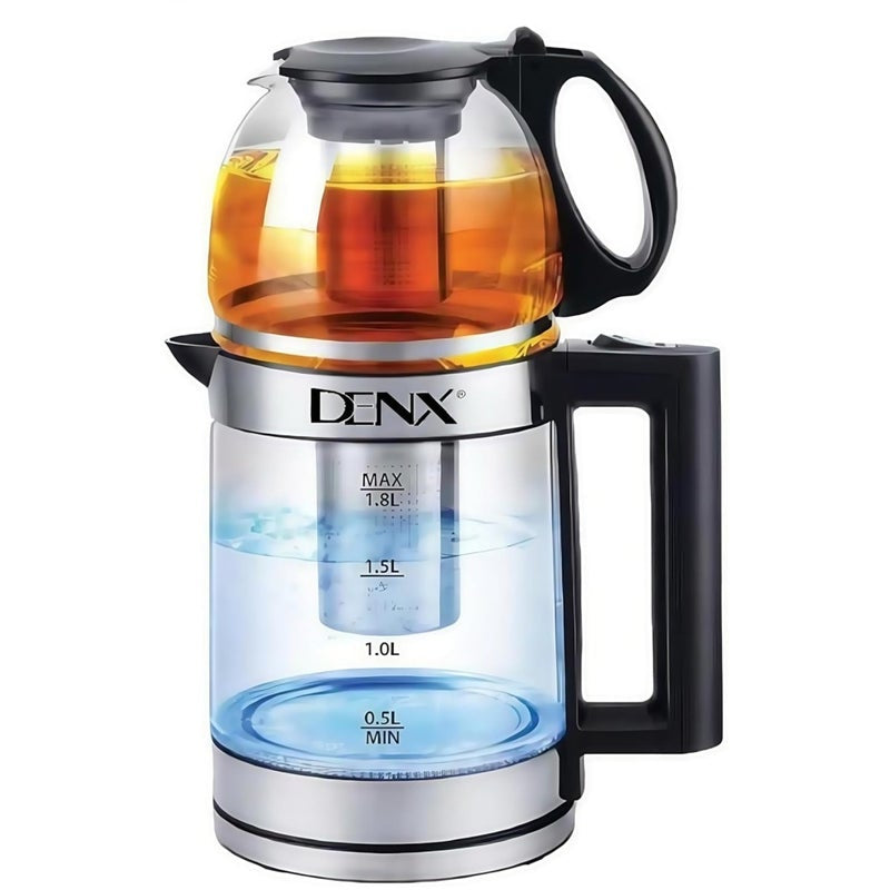 DENX 1500W Double Pot Electric Kettle with Removable Tea Filter – DX20 ...