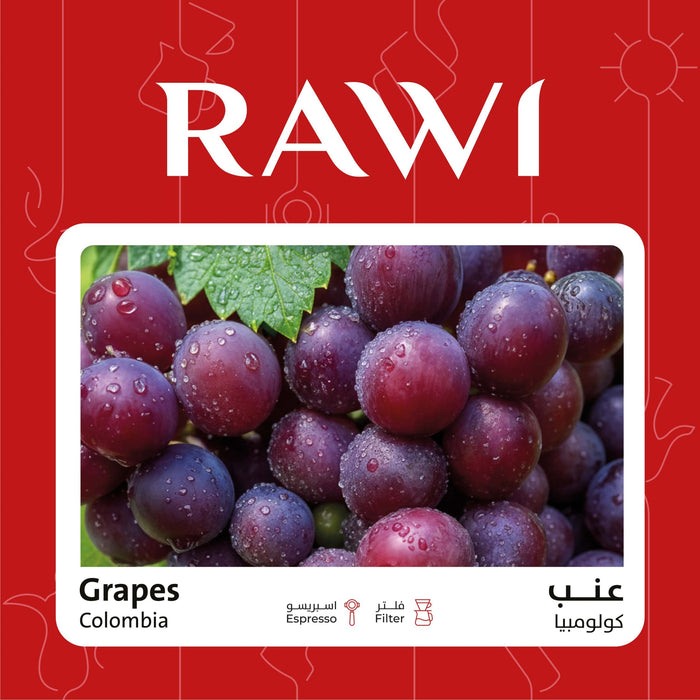 Rawi Coffee - Colombia Grapes 250 g Filter & Espresso Preparations