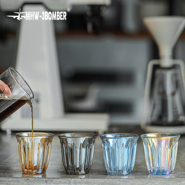 3BOMBER - Multi Colour Coffee Glass 130ml زجاج قهوة متعدد الألوان 130 مل