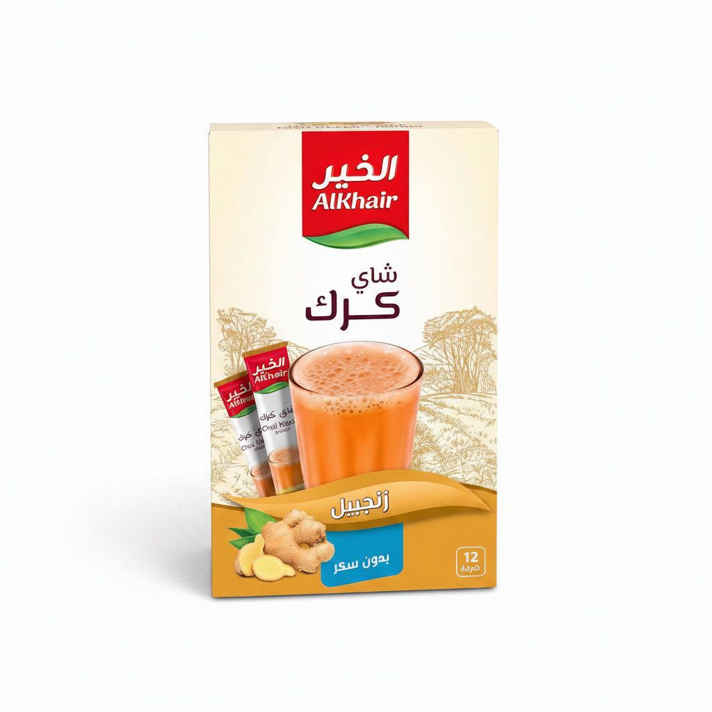 Al Khair - Karak Tea with Ginger Sugar Free – 20g x 12 Sticks — Kaif