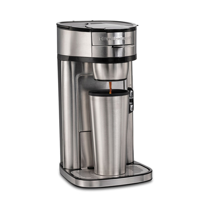 Hamilton Beach - The Scoop® Single-Serve Coffee Maker, Stainless